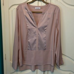 Calvin Klein Blush Blouse Women’s Size Large